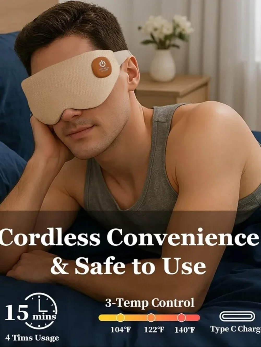 NWT Cordless Heated Eye Mask